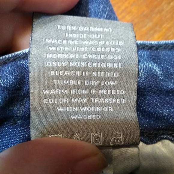 Plus Size Torrid Jeans, Size 6R (32W), with Dark Blue Stripe, Elastic Wa… - Picture 6 of 12